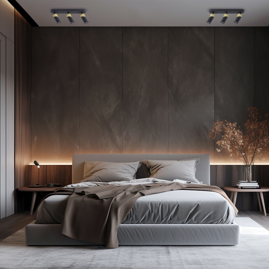 Spotlámpa NEO 3xGU10/8W/230V fekete/arany