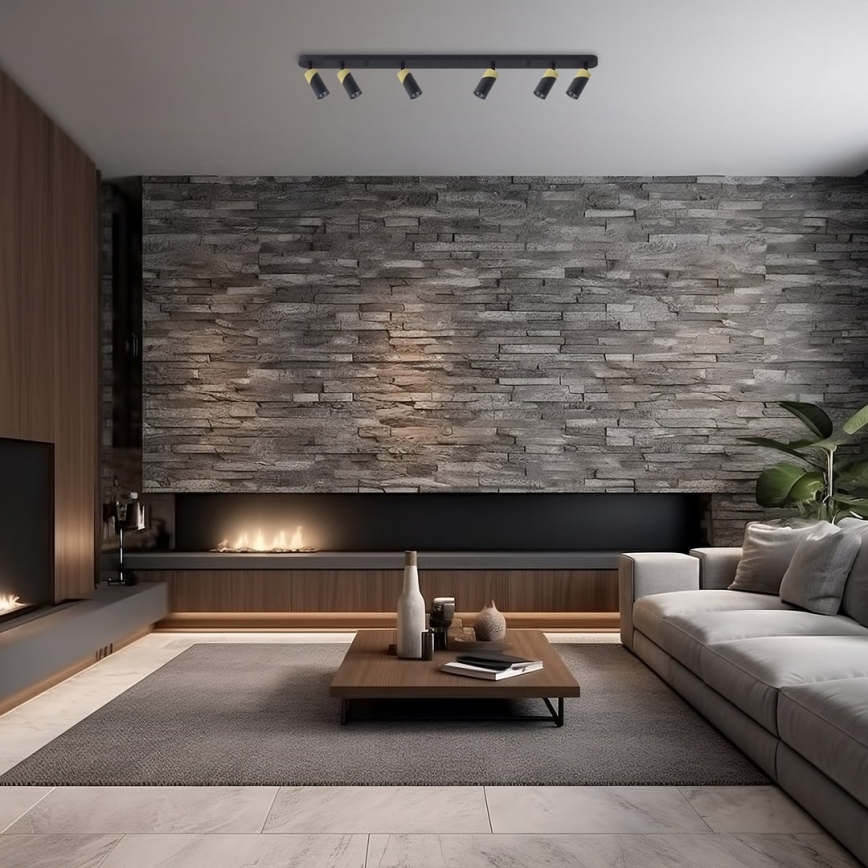 Spotlámpa NEO 6xGU10/8W/230V fekete/arany