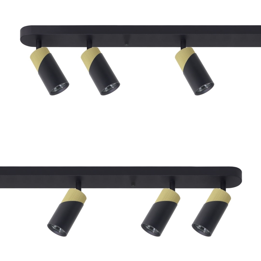 Spotlámpa NEO 6xGU10/8W/230V fekete/arany