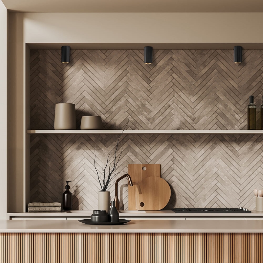 Spotlámpa NICEA 1xGU10/10W/230V fekete