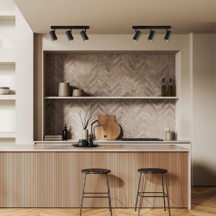 Spotlámpa NICEA 3xGU10/10W/230V fekete