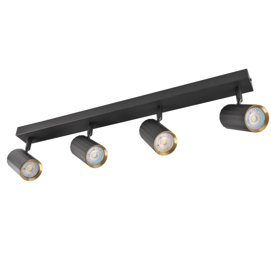 spotlámpa NICEA 4xGU10/10W/230V fekete