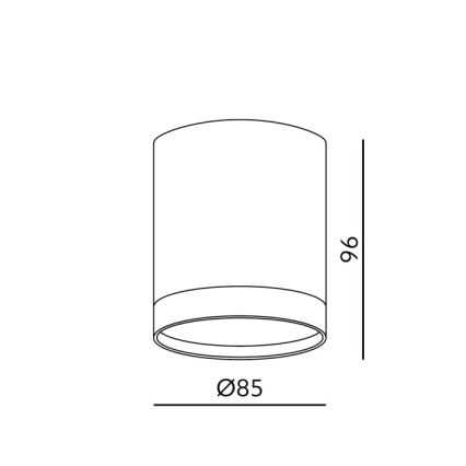 Spotlámpa OH12 1xGX53/35W/230V 9,6 cm fehér