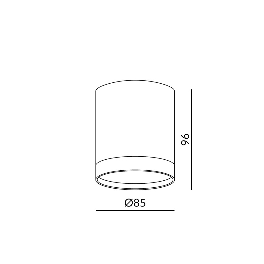 Spotlámpa OH12 1xGX53/35W/230V 9,6 cm fehér