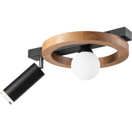 Spotlámpa OTIS 1xG9/5W/230V + 1xE27/15W/230V tölgy