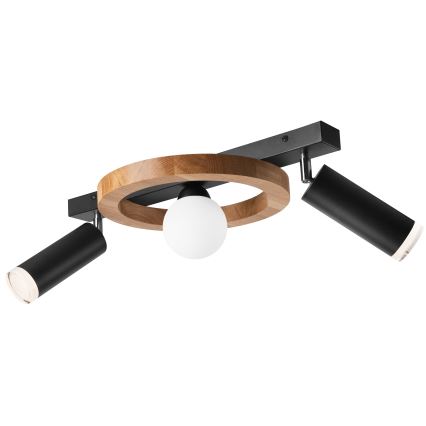 Spotlámpa OTIS 1xG9/5W/230V + 2xE27/15W/230V tölgy