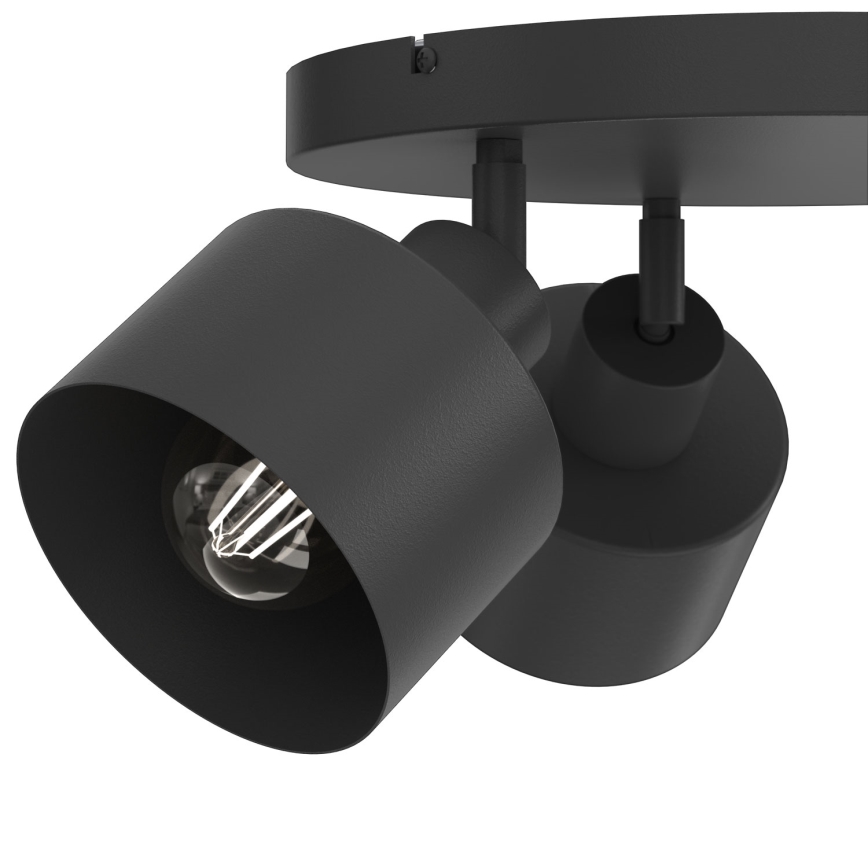 Spotlámpa PARKLA 3xE27/15W/230V fekete