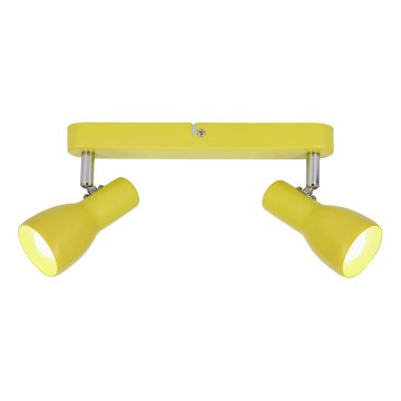 Spotlámpa PICARDO 2xE14/40W/230V sárga
