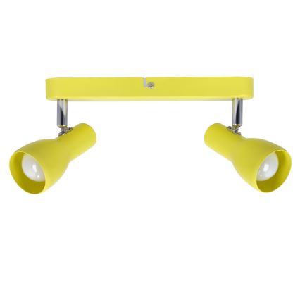 Spotlámpa PICARDO 2xE14/40W/230V sárga