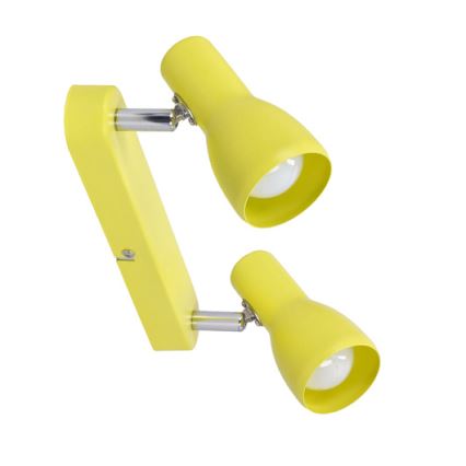 Spotlámpa PICARDO 2xE14/40W/230V sárga