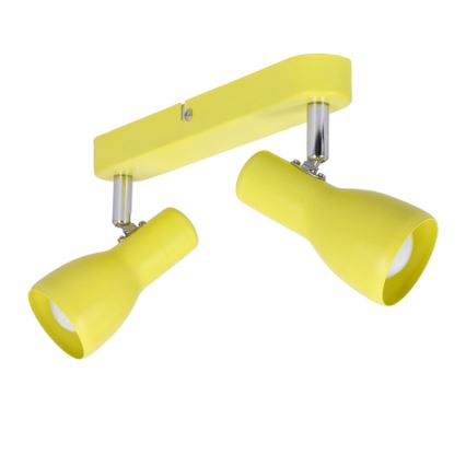 Spotlámpa PICARDO 2xE14/40W/230V sárga