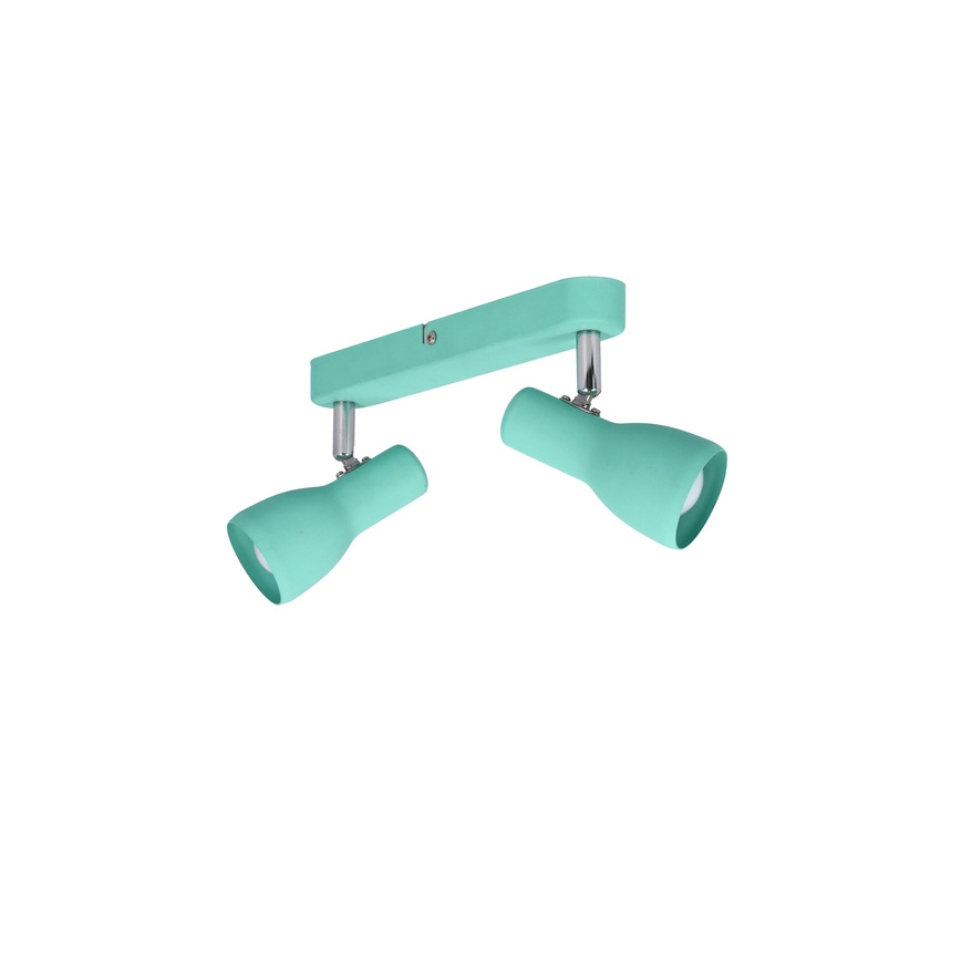 Spotlámpa PICARDO 2xE14/40W/230V türkiz