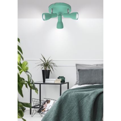 Spotlámpa PICARDO 3xE14/40W/230V türkiz