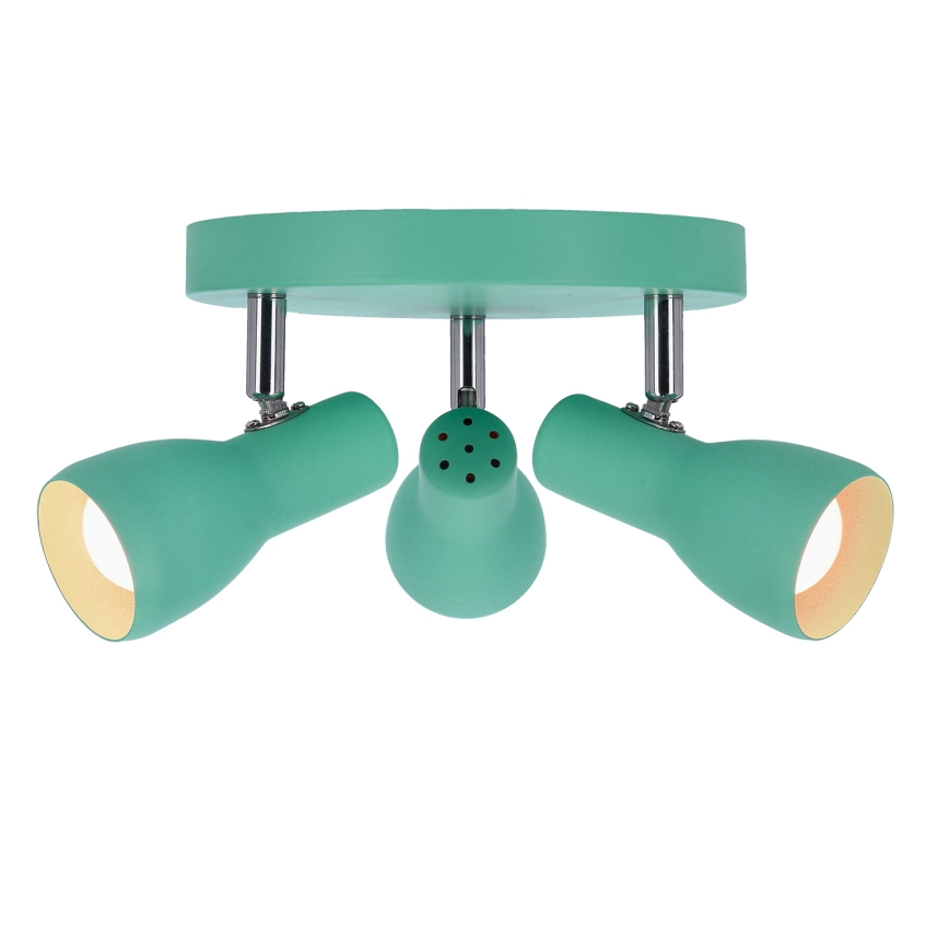 Spotlámpa PICARDO 3xE14/40W/230V türkiz