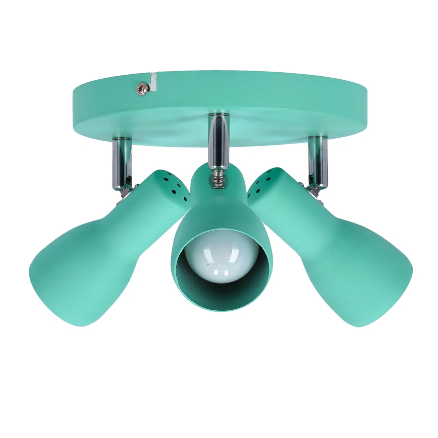 Spotlámpa PICARDO 3xE14/40W/230V türkiz