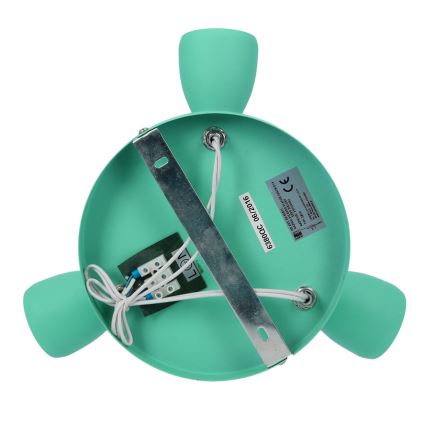 Spotlámpa PICARDO 3xE14/40W/230V türkiz