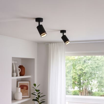 Spotlámpa PIPE 1xGU10/10W/230V fekete