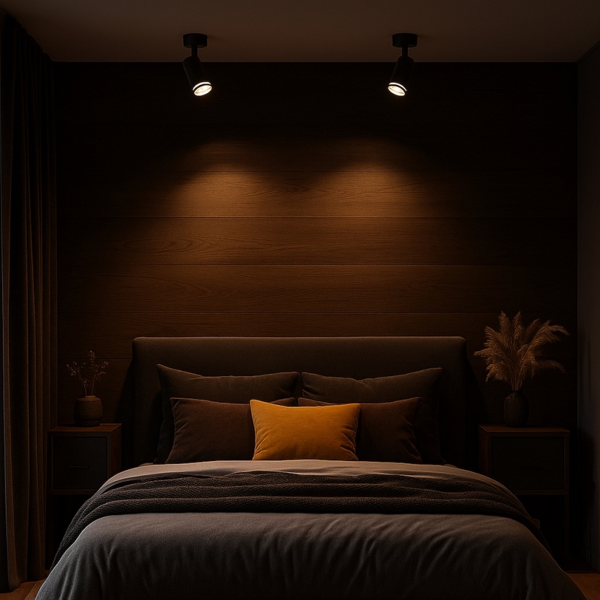 Spotlámpa PIPE 1xGU10/10W/230V fekete