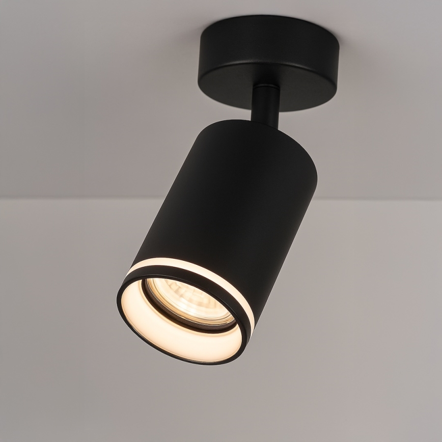 Spotlámpa PIPE 1xGU10/10W/230V fekete