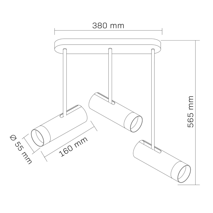 Spotlámpa PORTO 3xGU10/10W/230V fehér