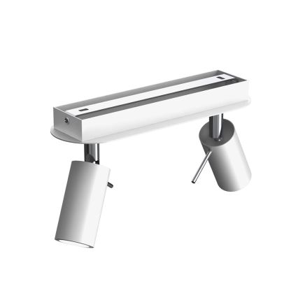 Spotlámpa PRESTON 2xGU10/40W/230V fehér