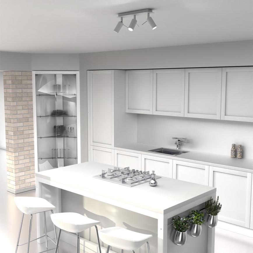 Spotlámpa PRESTON 3xGU10/40W/230V fehér