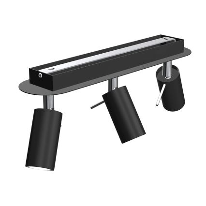 Spotlámpa PRESTON 3xGU10/40W/230V fekete