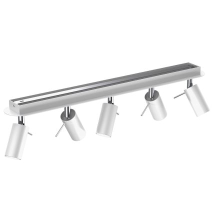 Spotlámpa PRESTON 5xGU10/40W/230V fehér/króm