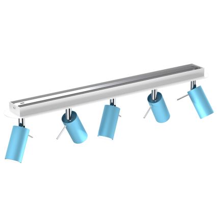 Spotlámpa PRESTON 5xGU10/40W/230V kék