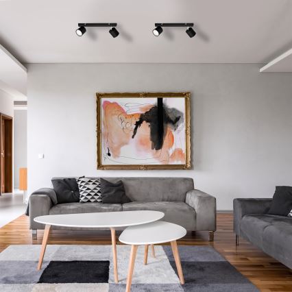 Spotlámpa PUNTA 2xGX53/10W/230V fekete