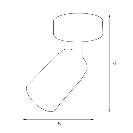 Spotlámpa RENO 1xGU10/8W/230V fehér/arany