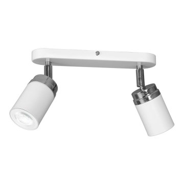 Spotlámpa RENO 2xGU10/8W/230V fehér/fényezett króm