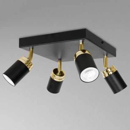 Spotlámpa RENO 4xGU10/8W/230V fekete/arany