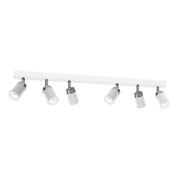 Spotlámpa RENO 6xGU10/8W/230V fehér/fényezett króm