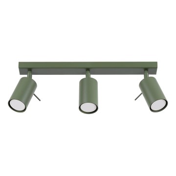 Spotlámpa RING 3xGU10/10W/230V zöld