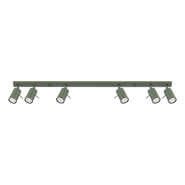 Spotlámpa RING 6xGU10/10W/230V zöld