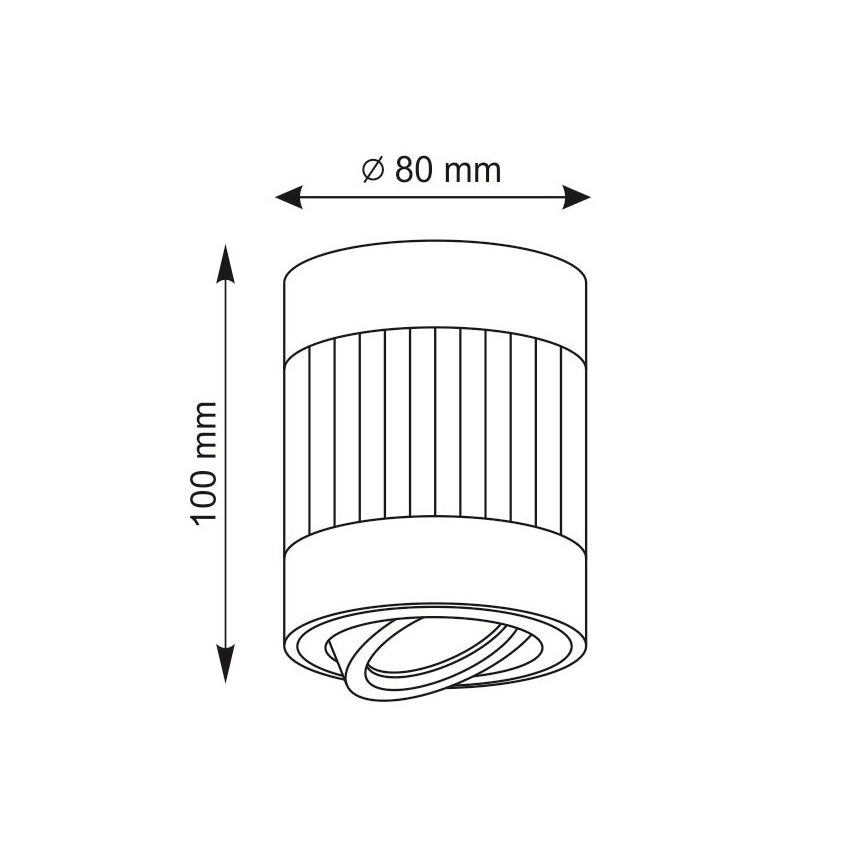 Spotlámpa RUBIN 1xGU10/10W/230V fehér