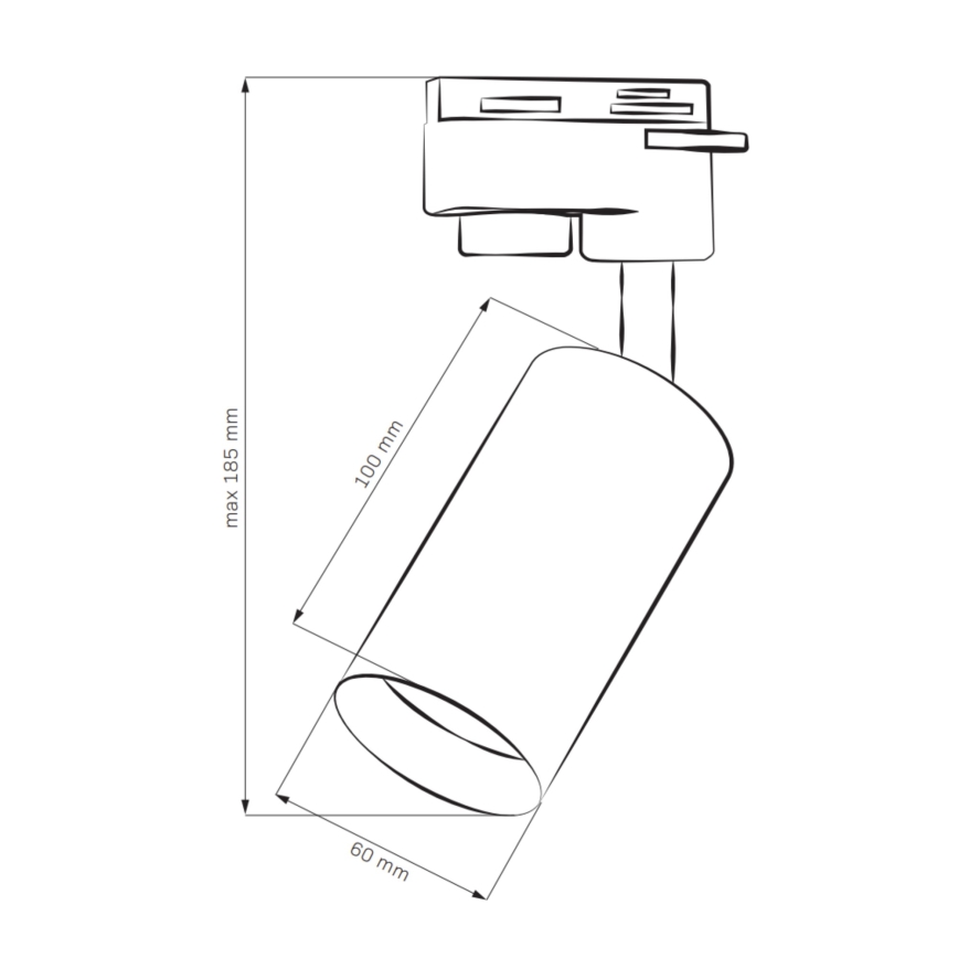 Spotlámpa sínrendszerhez MARIBEL 1xGU10/10W/230V fehér