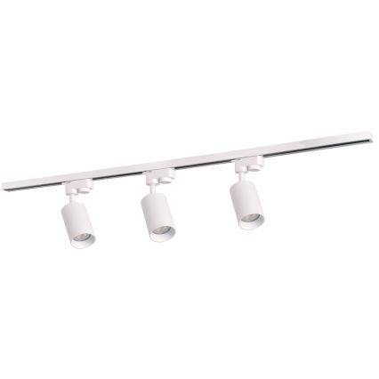 Spotlámpa sínrendszerhez MARIBEL 3xGU10/10W/230V +1 m sín rendszer fehér