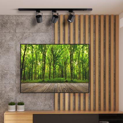 Spotlámpa sínrendszerhez MINOR 3xGU10/10W/230V + 1 m sín rendszer fekete