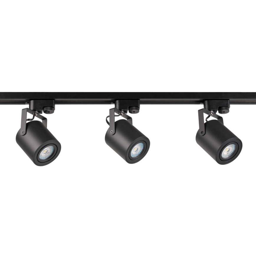 Spotlámpa sínrendszerhez MINOR 3xGU10/10W/230V + 1 m sín rendszer fekete