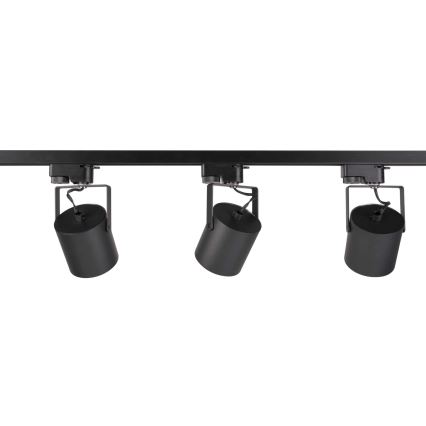 Spotlámpa sínrendszerhez MINOR 3xGU10/10W/230V + 1 m sín rendszer fekete