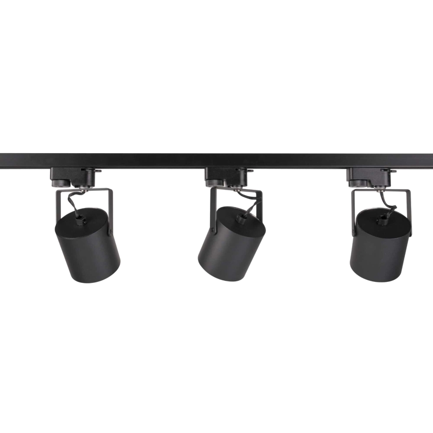 Spotlámpa sínrendszerhez MINOR 3xGU10/10W/230V + 1 m sín rendszer fekete