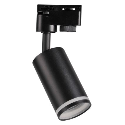 Spotlámpa sínrendszerhez PÁRIZS 3xGU10/10W/230V + 1 m sín rendszer fekete