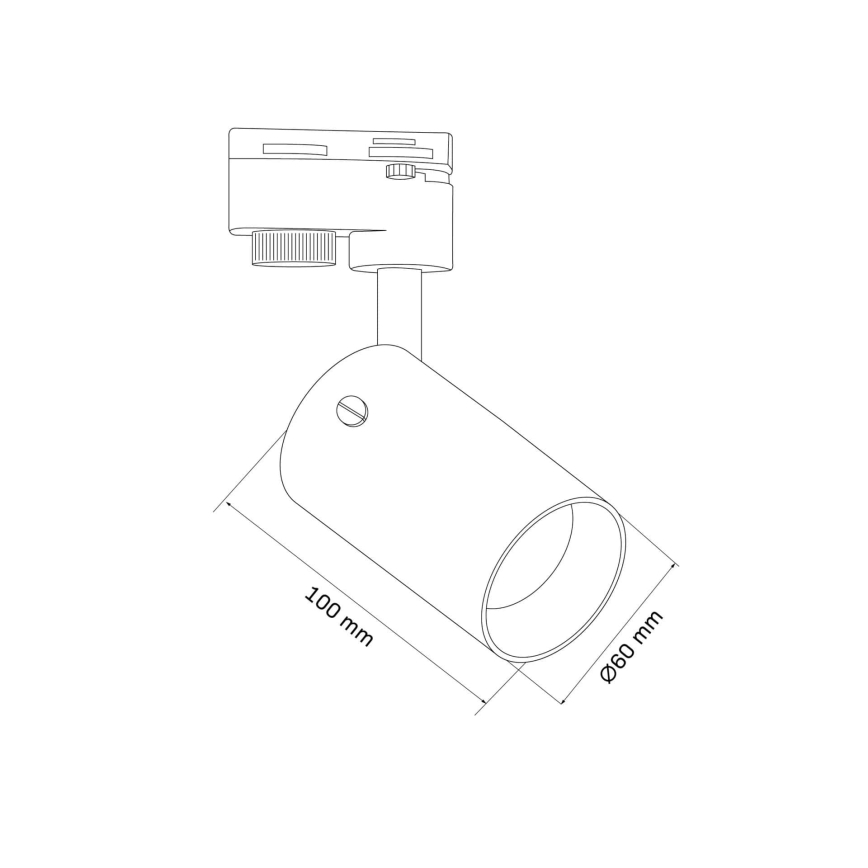 Spotlámpa sínrendszerhez SMOKY 1xGU10/10W/230V fekete