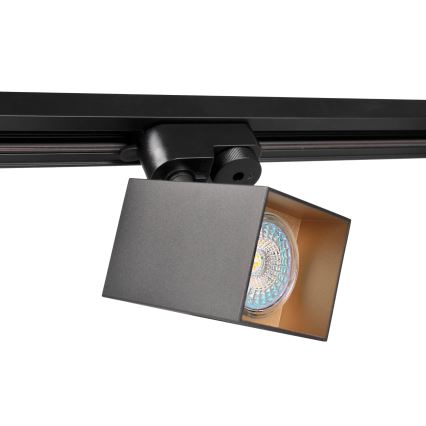 Spotlámpa sínrendszerhez SQUARE 1xGU10/10W/230V fekete