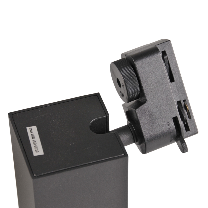 Spotlámpa sínrendszerhez SQUARE 1xGU10/10W/230V fekete