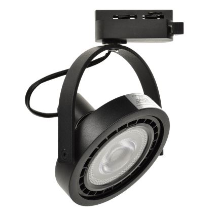 Spotlámpa sínrendszerrel LUGAR AR111 3xGU10/25W/230V fekete