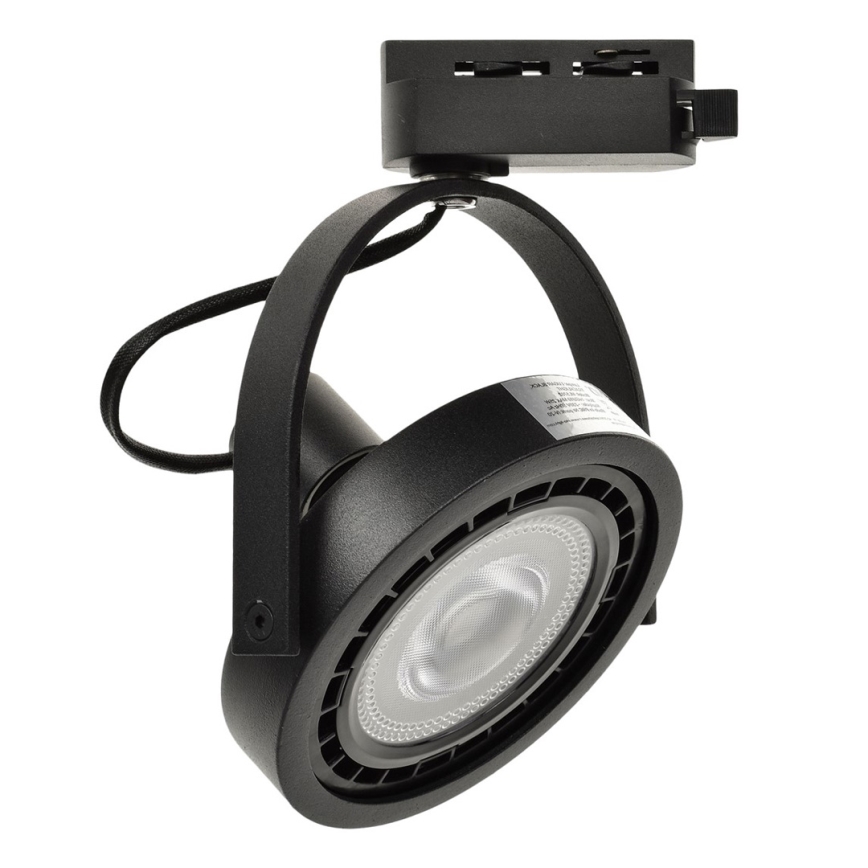 Spotlámpa sínrendszerrel LUGAR AR111 3xGU10/25W/230V fekete