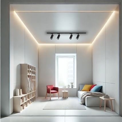 Spotlámpa sínrendszerrel MICA 4xGU10/10W/230V fekete